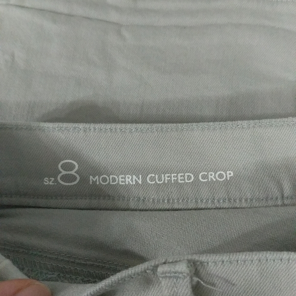 Loft Outlet Modern High Rise Cuffed Crop Grey - size 8 - Picture 3 of 7
